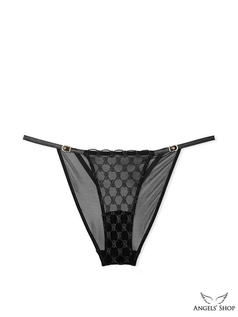 Трусики-бразилианы VS Logo Embroidery String Bikini Panty