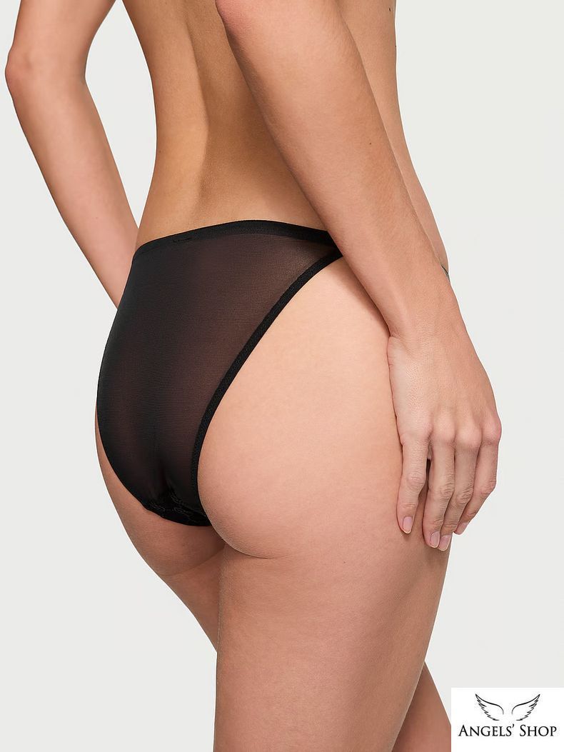 Трусики-бразилианы VS Logo Embroidery String Bikini Panty