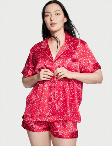 Сатинова піжама з шортами Victoria's Secret Satin Short PJ Set, L