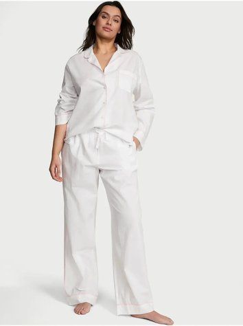 Піжама Heritage Cotton Long Pajama Set Victoria's Secret
