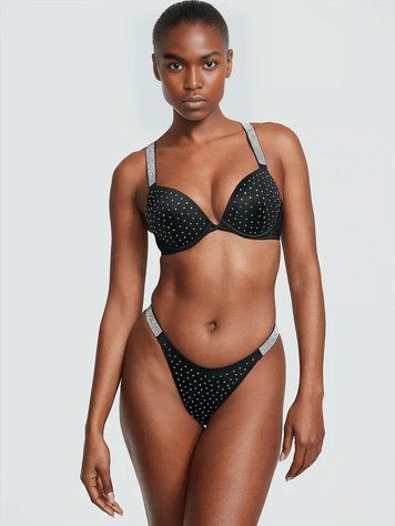 Чорний роздільний купальник Victoria's Secret Mix-and-Match Twist, 34C, S