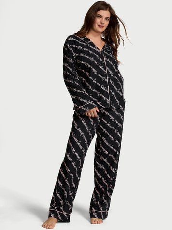 Фланелева піжама Victoria's Secret Flannel Long PJ Set, L