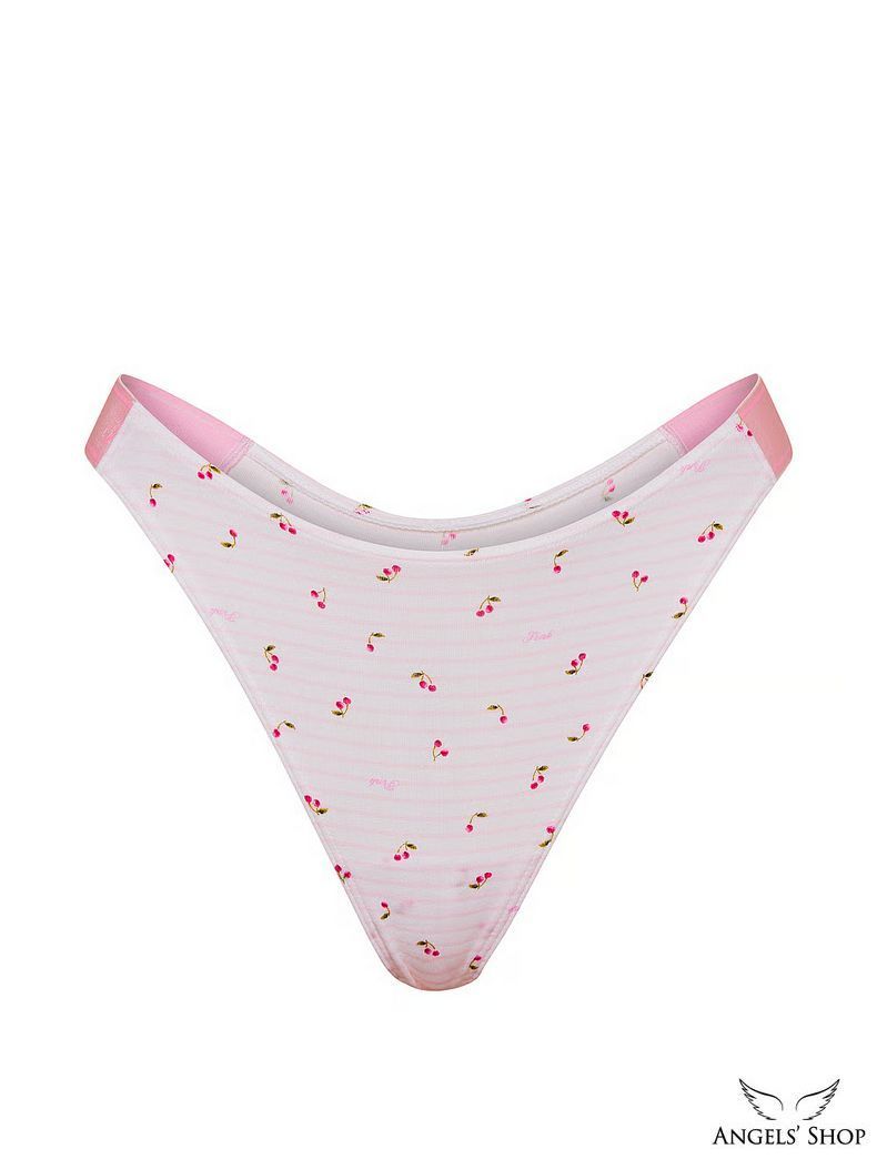 Трусики-стрінги Logo Cotton High-Leg Thong Panty