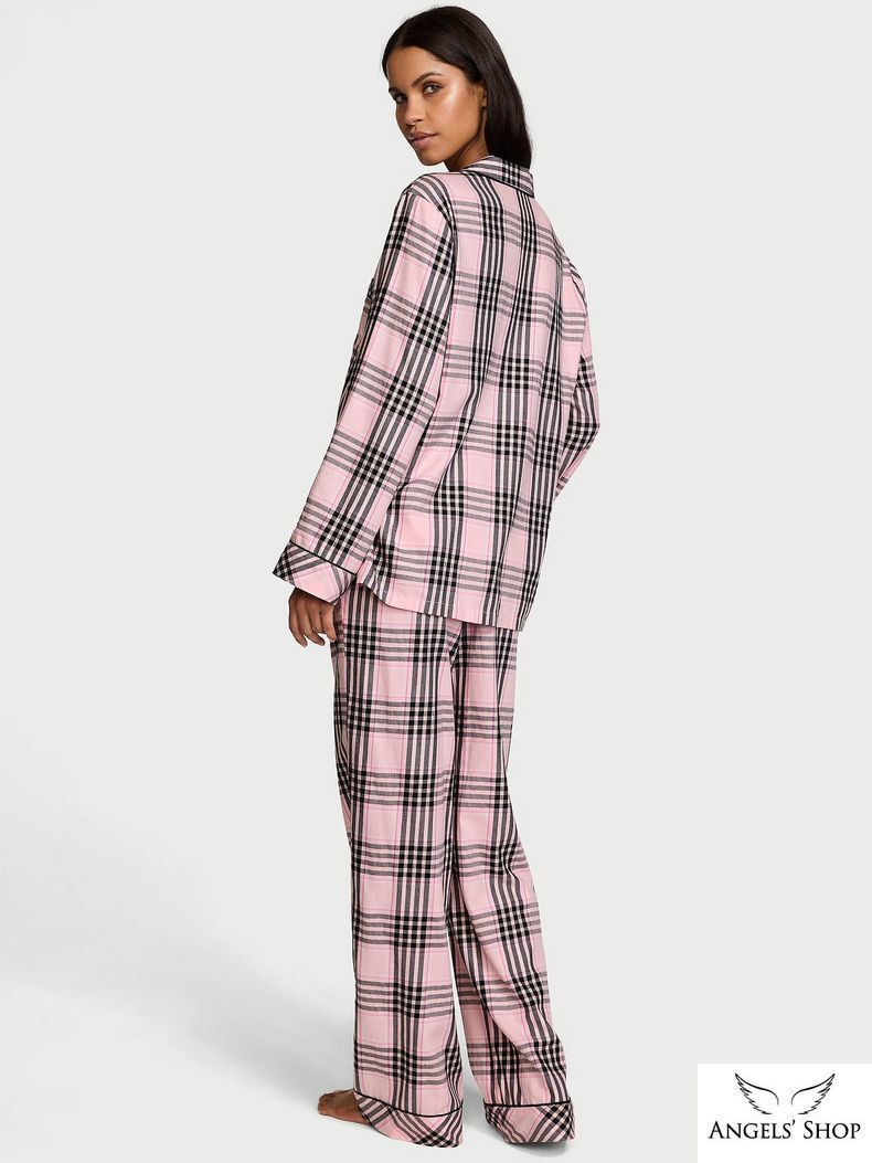 Фланелевая пижама Victoria's Secret Flannel Long Pajama Set