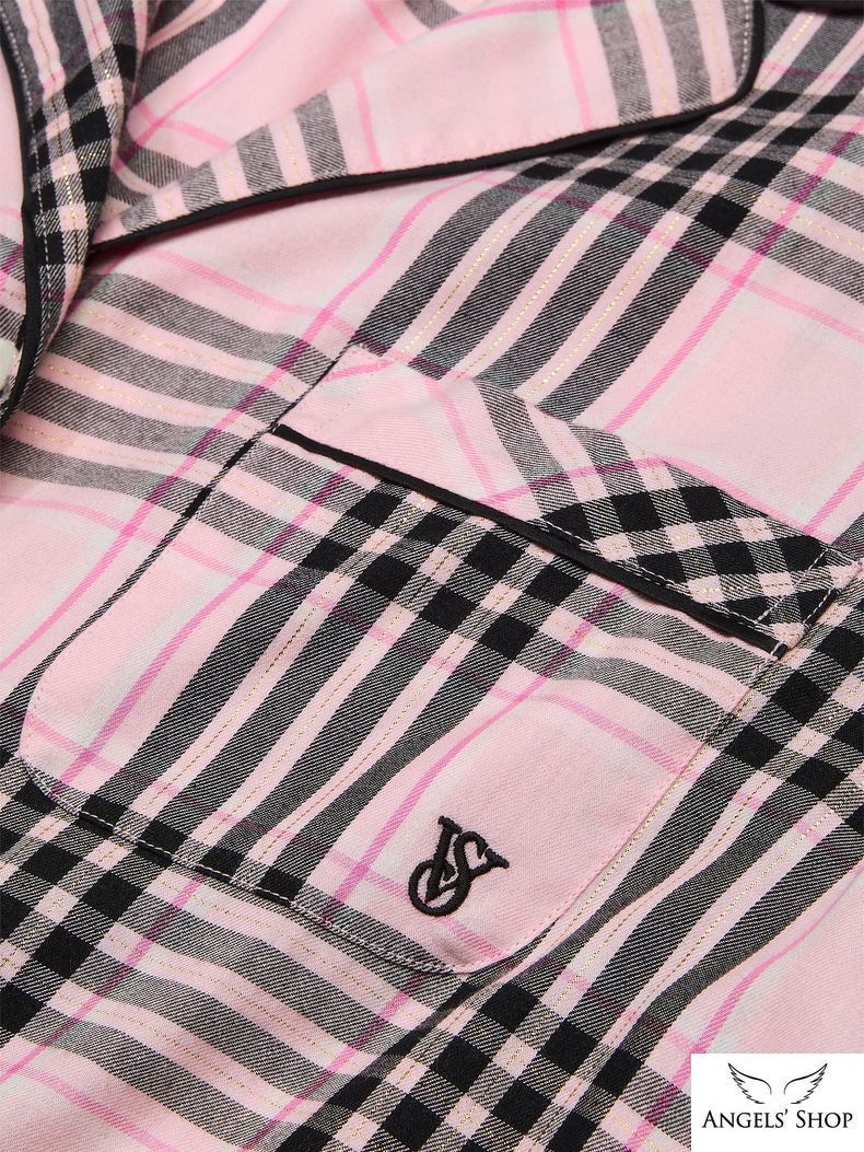 Фланелевая пижама Victoria's Secret Flannel Long Pajama Set