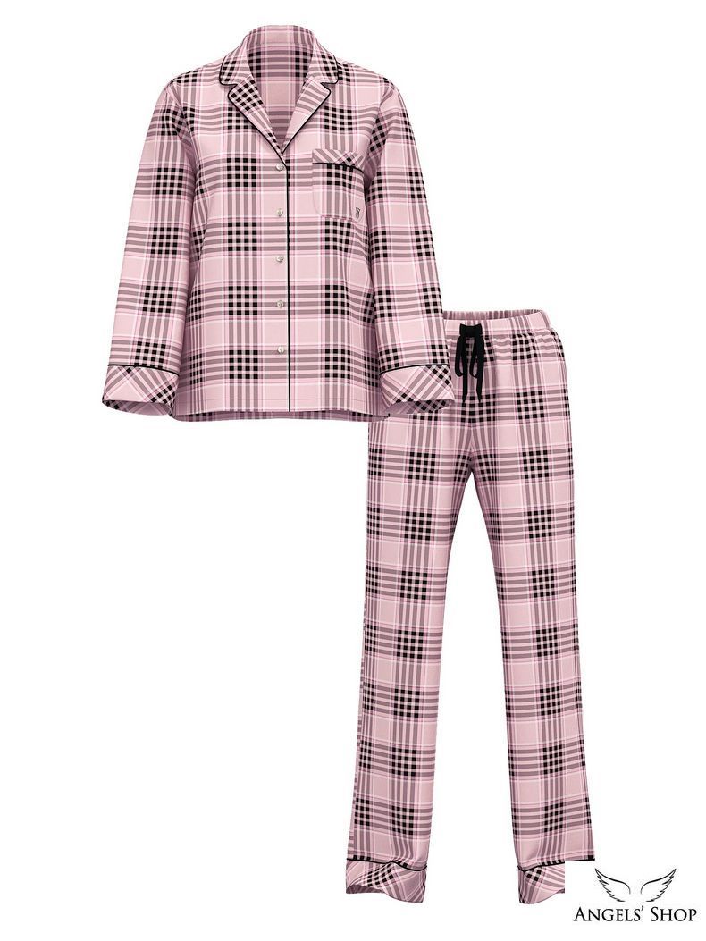 Фланелевая пижама Victoria's Secret Flannel Long Pajama Set