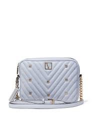 Голубая сумка Victoria’s Secret The Victoria Medium Shoulder Bag