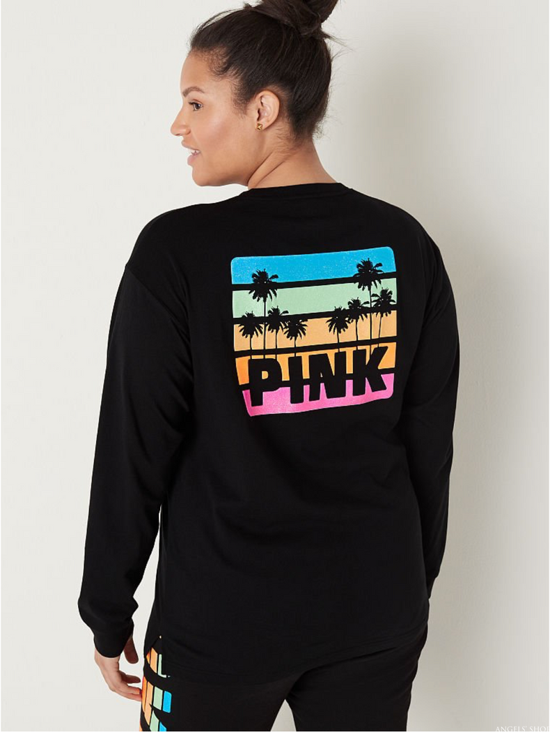 ПУЛОВЕР SHINE LONG SLEEVE CAMPUS TEE VICTORIA'S SECRET, XS