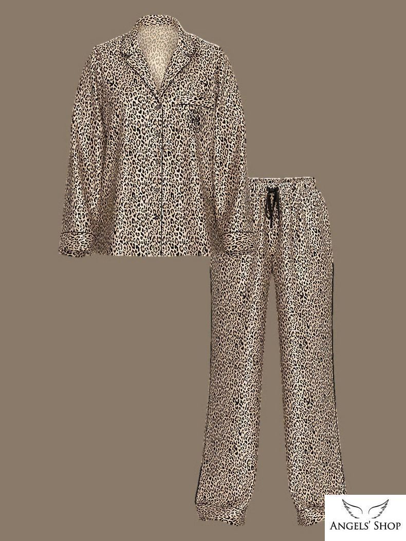 Сатиновая пижама Signature Satin Long Pajama Set