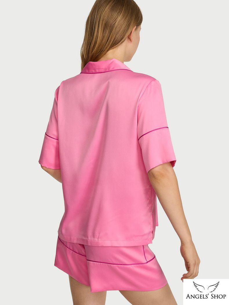 Сатинова піжама Signature Satin Short Pajama Set Victoria's Secret