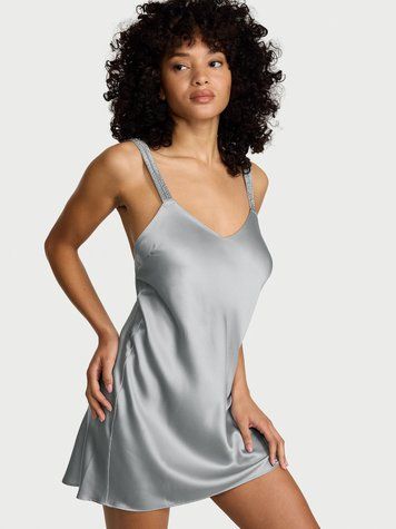 Сатиновий пеньюар Gradient Shine Strap Satin Slip Dress Victoria's Secret, M