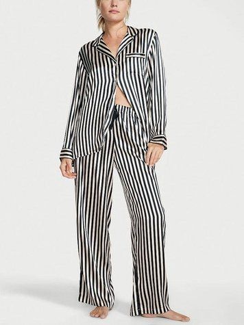 Сатинова піжама Victoria's Secret Satin Long Pajama Set , M