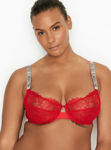 Бюстгальтер Victoria's Secret Unlined Strappy Demi Bra купити