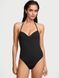 Черный купальник Essential Push-Up Cheeky One-Piece Swimsuit черный