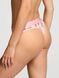 Рожеві трусики-стрінги з принтом Logo Cotton Thong Panty Victoria&rsquo;s Secret рожевий