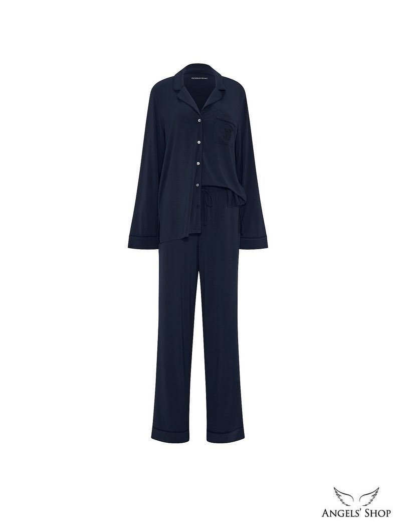 Піжама Modal Long Pajama Set Victoria's Secret синій