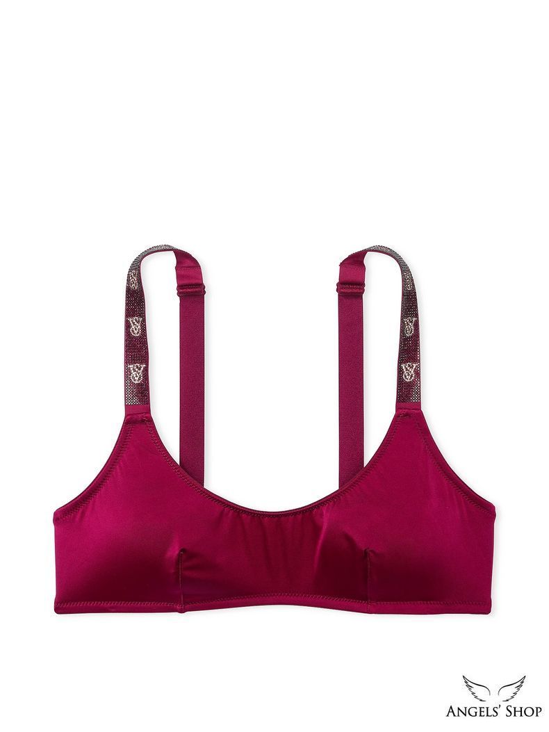 Топ Shine Strap Scoop Bralette червоний кампарі