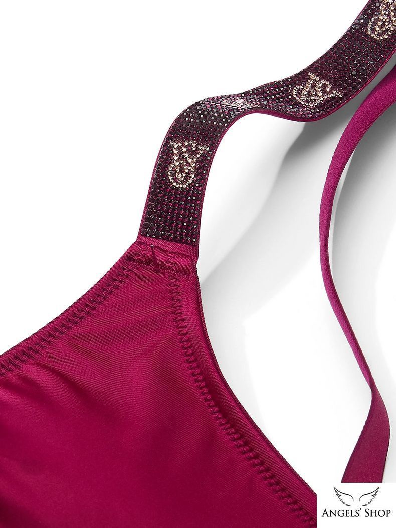 Топ Shine Strap Scoop Bralette червоний кампарі