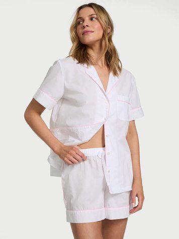 Пижама Heritage Cotton Short Pajama Set Victoria's Secret, S