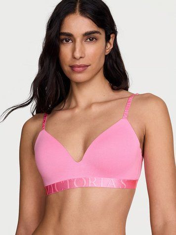 Бюстгальтер Cotton Exploded Logo Lightly Lined Wireless Bra