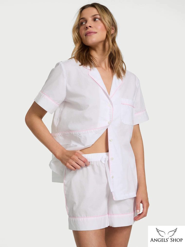 Піжама Heritage Cotton Short Pajama Set Victoria's Secret, S