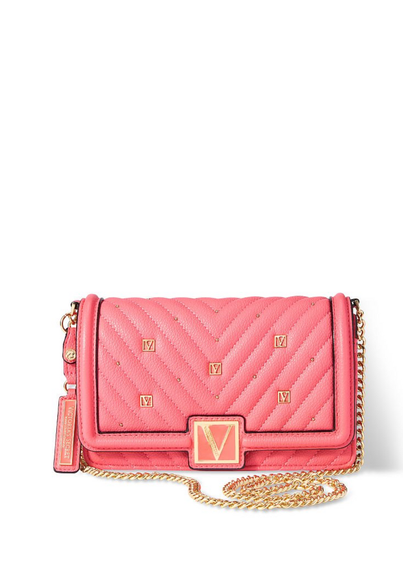 Коралловая сумка Victoria’s Secret The Victoria Mini Shoulder Bag