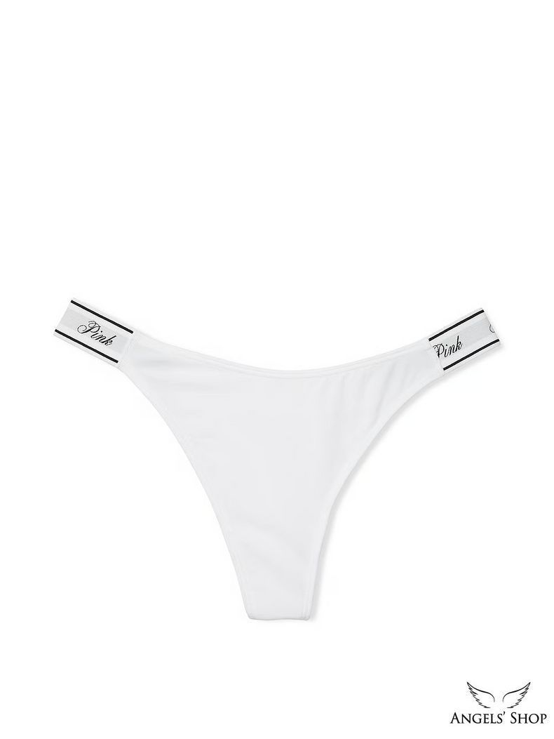 Трусики‑стринги Logo Cotton High-Leg Thong Panty