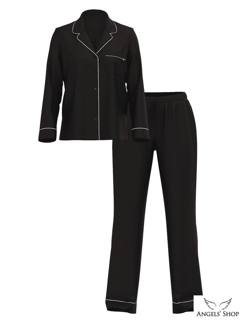 Піжама чорна Victoria&rsquo;s Secret Modal Soft Long Pajama Set, XS