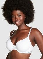 Белый бюстгальтер Victoria's Secret Pink Wear Everywhere Bra белый