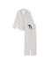 Коттоновая пижама с принтом Victoria's Secret Cotton Long PJ Set в клетку, M
