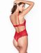 Красный боди Victoria's Secret Satin Bow Cut Out Bodysuit, XS