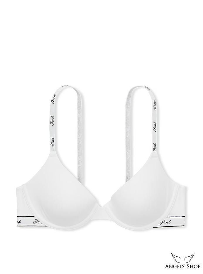 Белый бюстгальтер  Victoria's Secret Pink Wear Everywhere Bra, 34D