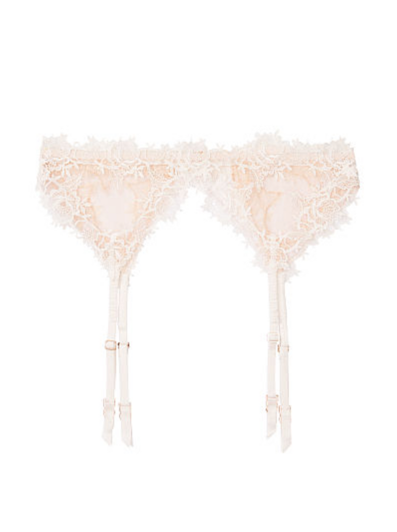 Кружевной пояс с подвязками Victoria's Secret Dream Angels Embroidered Garter Belt, XS\S