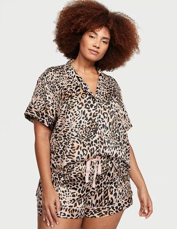 Сатинова піжама з шортами Victoria's Secret Satin Short PJ Set, M
