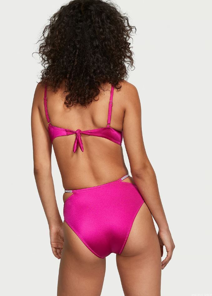 Розовый раздельный купальник Victoria's Secret Mix-and-Match Twist, 32B, XS