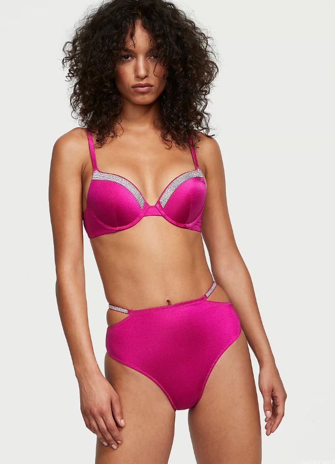 Розовый раздельный купальник Victoria's Secret Mix-and-Match Twist, 34B, XS