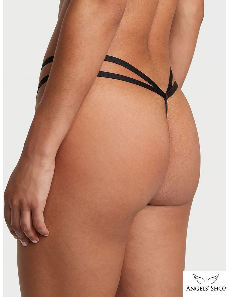 Трусики Crotchless V-String Panty чорний