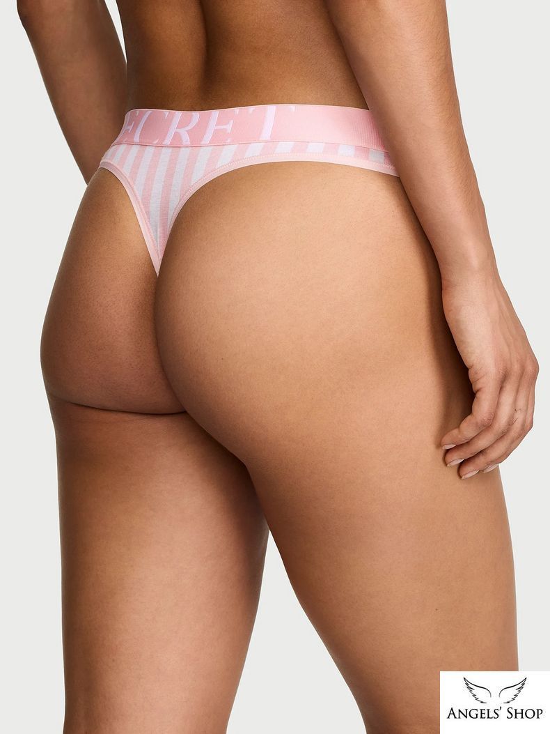 Трусики-стрінги Victoria&rsquo;s Secret Exploded Logo Cotton Thong