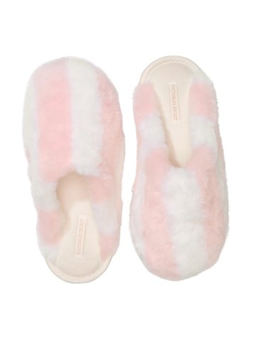 Домашние тапочки VICTORIA'S SECRET Closed-Toe Faux Fur Slippers, S