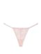 Женские бежевые трусики со стразами Victoria's Secret Bombshell Shine V-string Panty, XS