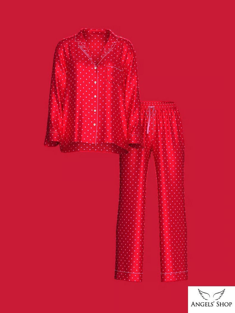 Сатинова піжама Signature Satin Long Pajama Set