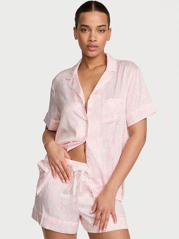 Сатинова піжама Signature Satin Short Pajama Set