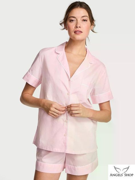 Піжама Heritage Cotton Short Pajama Set Victoria's Secret, L