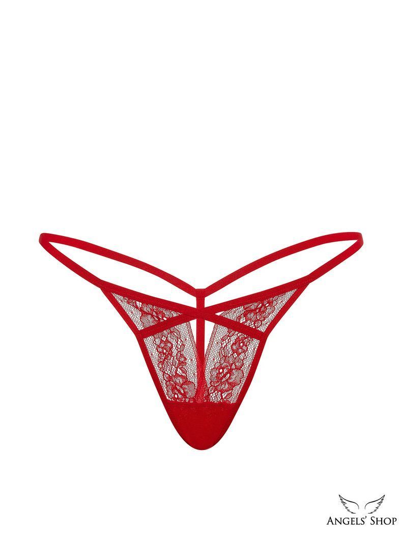 Трусики-стрінги Rose Lace Strappy Cut-Out V-String Panty
