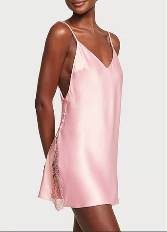 Платье/Ночная Рубашка Слип Дрес Victoria's Secret Icon Satin Mini Slip, XS