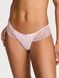 Трусики-стрінги Tease Satin Lace-Trim Skirted Thong Panty в смужку