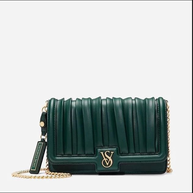 Зелена сумка Victoria’s Secret The Victoria Medium Shoulder Bag купити у Києві Angels Shop