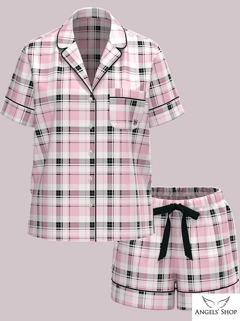 Пижама Flannel Short Pajama Set