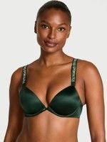 Бюстгальтер Logo Shine Strap Push-Up Bra Victoria&rsquo;s Secret зеленый