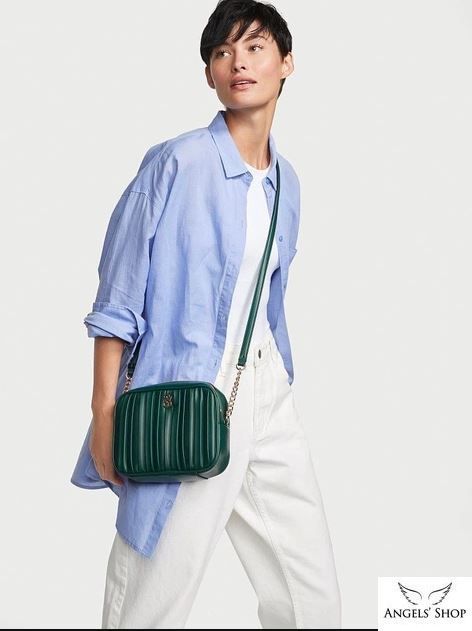 Зеленая сумка Victoria&rsquo;s Secret The Victoria Medium Shoulder Bag купить в Киеве Angels Shop